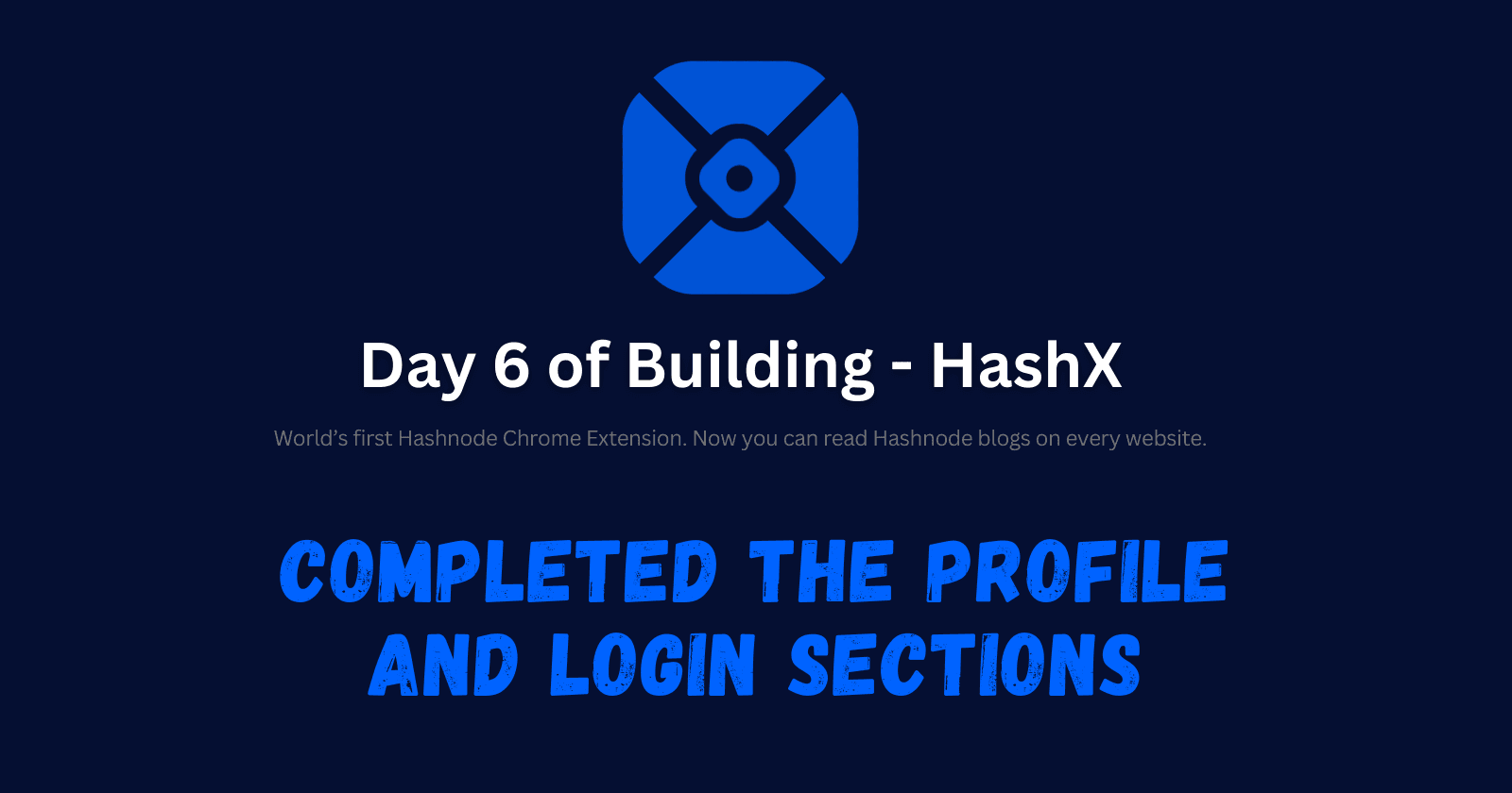 Day 6 - Completed the Profile and login sections
